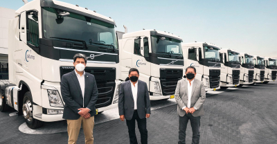 Empresa de transportes Saturno adquiere camiones de la marca Volvo 